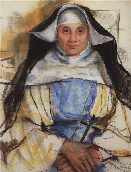 A nun of Cassis, 1928 - Sinaida Jewgenjewna Serebrjakowa