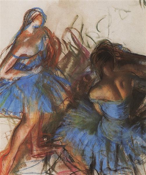 Blue Ballerinas, 1922 - Zinaida Serebriakova
