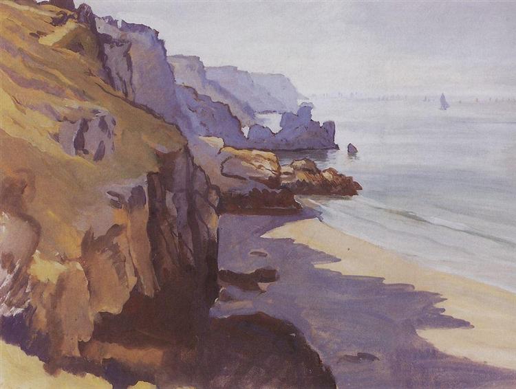 Бретань. Пляж в Камарет, 1927 - Зінаїда Серебрякова