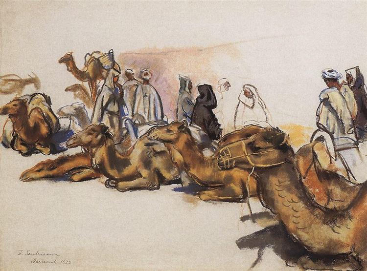 Верблюди, 1932 - Зінаїда Серебрякова