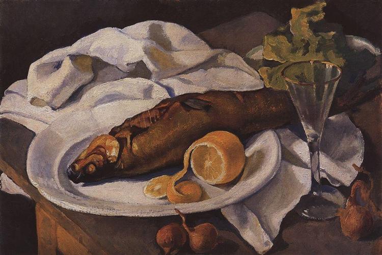 Clams and Lemon, 1923 - Zinaida Evgenievna Serebriakova