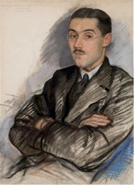 Portrait of Aleksandr Petrovich Prokopenko, 1926 - Sinaida Jewgenjewna Serebrjakowa