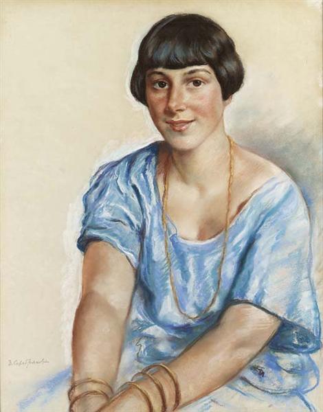 Portrait of Madame V. - Zinaida Evgenievna Serebriakova
