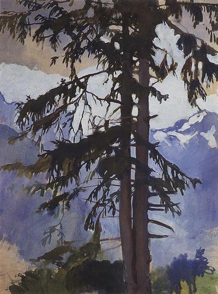 Spruce, 1914 - Sinaida Jewgenjewna Serebrjakowa